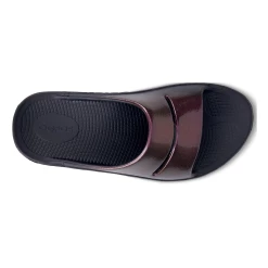 Oofos OOahh Luxe Slide -Fit2Run Store 1101CABERNET 6 1024x1024@2x copy