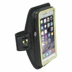 Nathan Sonic Storm Armband -Fit2Run Store NS4942 0028 00 SonicStorm Black SafetyYellow weatherresist