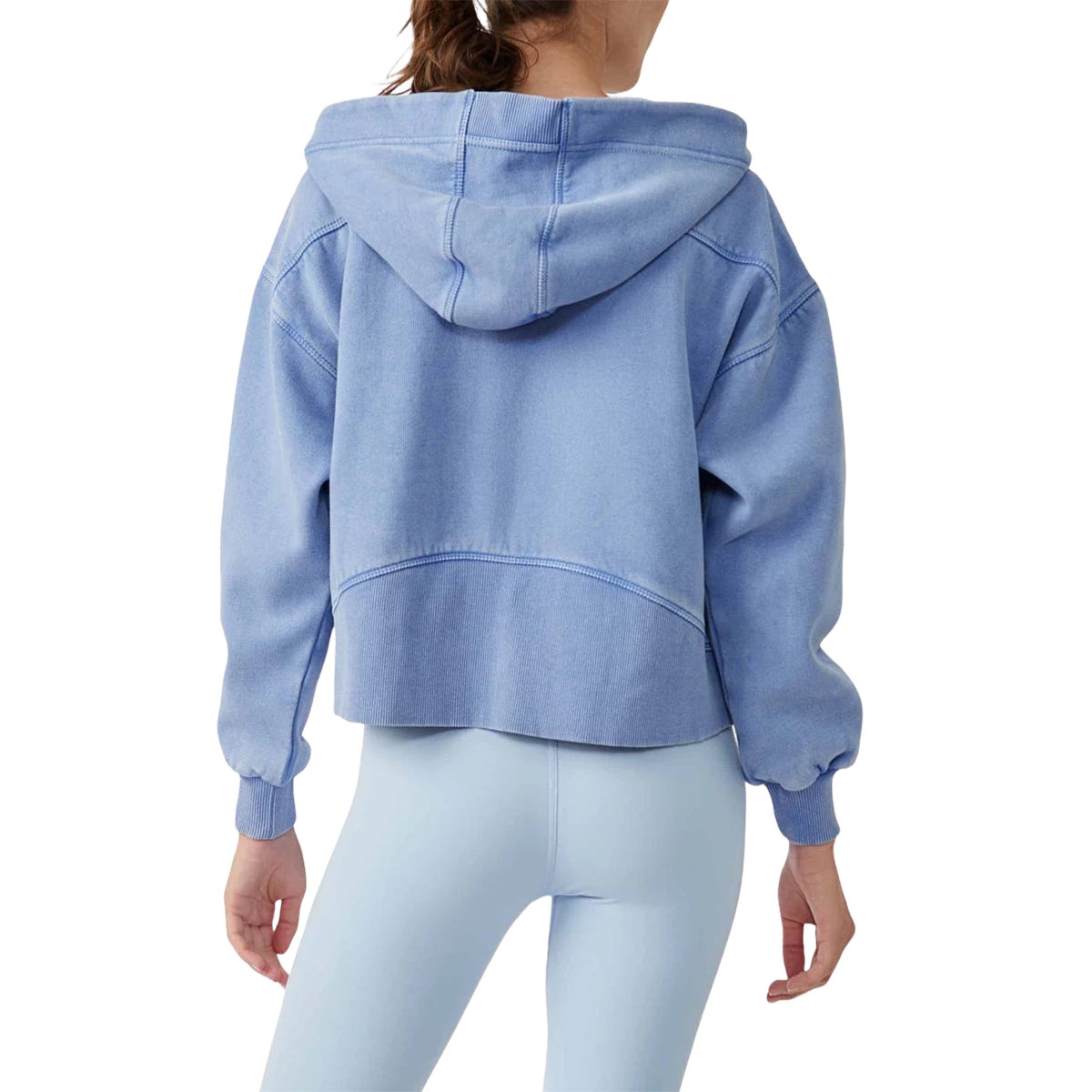 Free People Wild At Heart Zip Up Cropped Jacket - Image 3