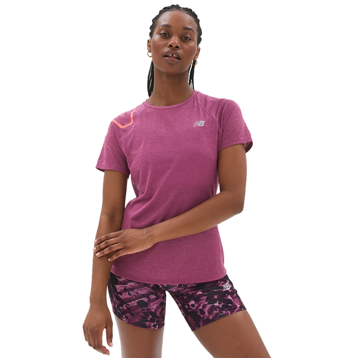 New Balance Printed Impact Run Shortsleeve