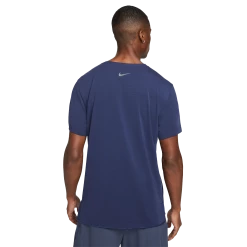 Nike Yoga Shortsleeve -Fit2Run Store mDM7825 midnight20navy iron20grey 2