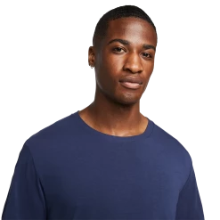 Nike Yoga Shortsleeve -Fit2Run Store mDM7825 midnight20navy iron20grey 3