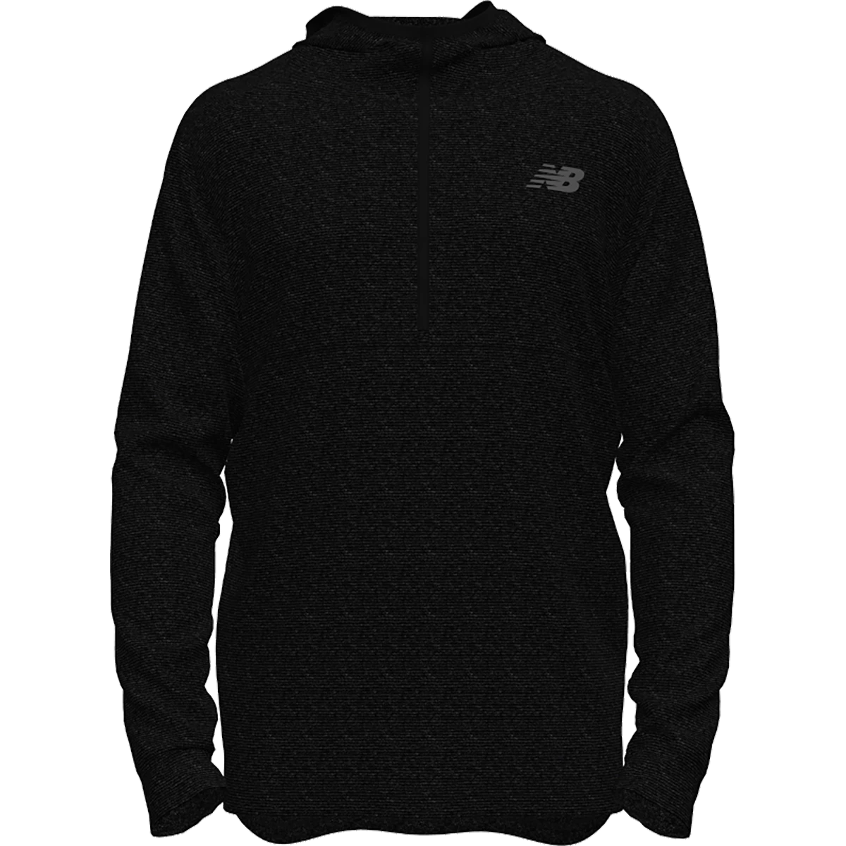 New Balance Tenacity Hooded Quarter Zip Pullover New Balance Tenacity Hooded Quarter Zip Pullover -Fit2Run Store mt21089gbk 1