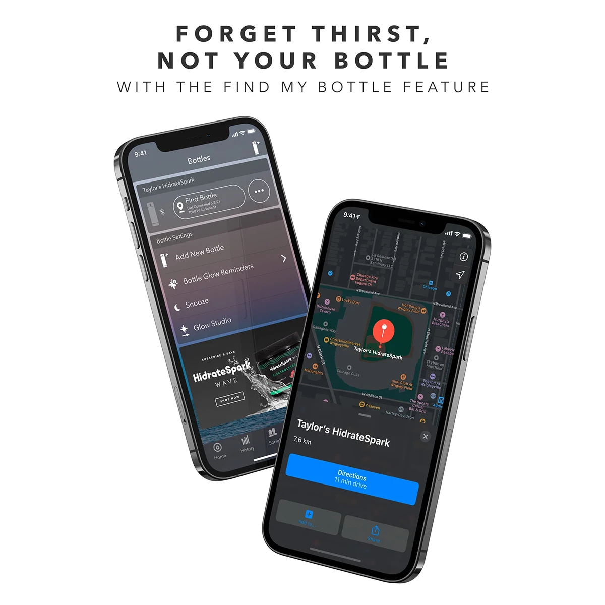 HidrateSpark PRO Stainless Steel 32oz Bottle With Chug Lid - Image 5